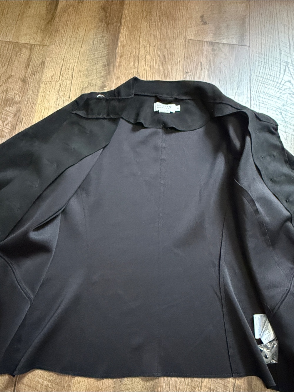 Molly Bracken Black Double-Breasted Military Jacket - Picture 7 of 12
